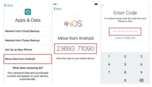 How to transfer data from Android to iPhone