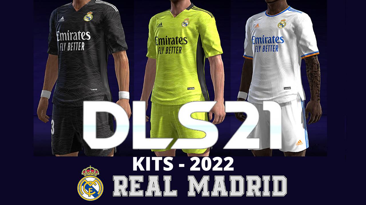 Real Mdrid Kits 2022 DLS 21 FTS Touch Soccer