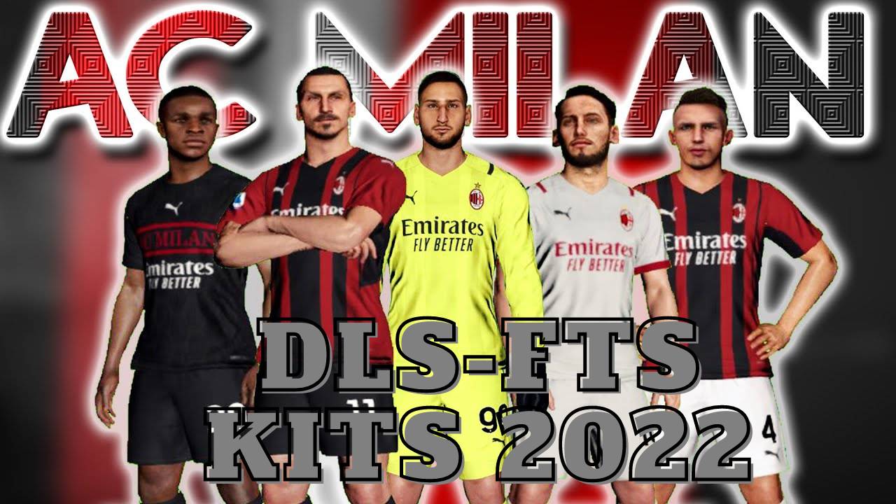 AC Milan DLS Kits 2022 FTS - Dream League Soccer