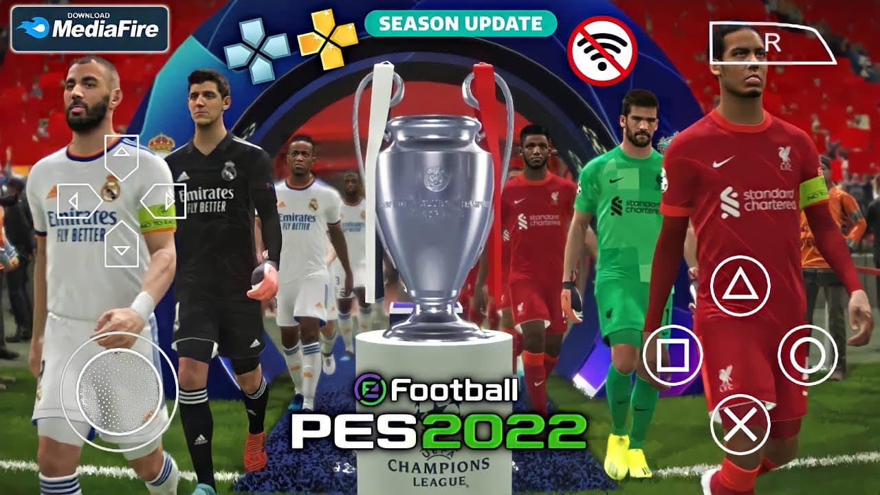 eFootball PES 2022 PPSSPP Android Offline Best Graphics Download