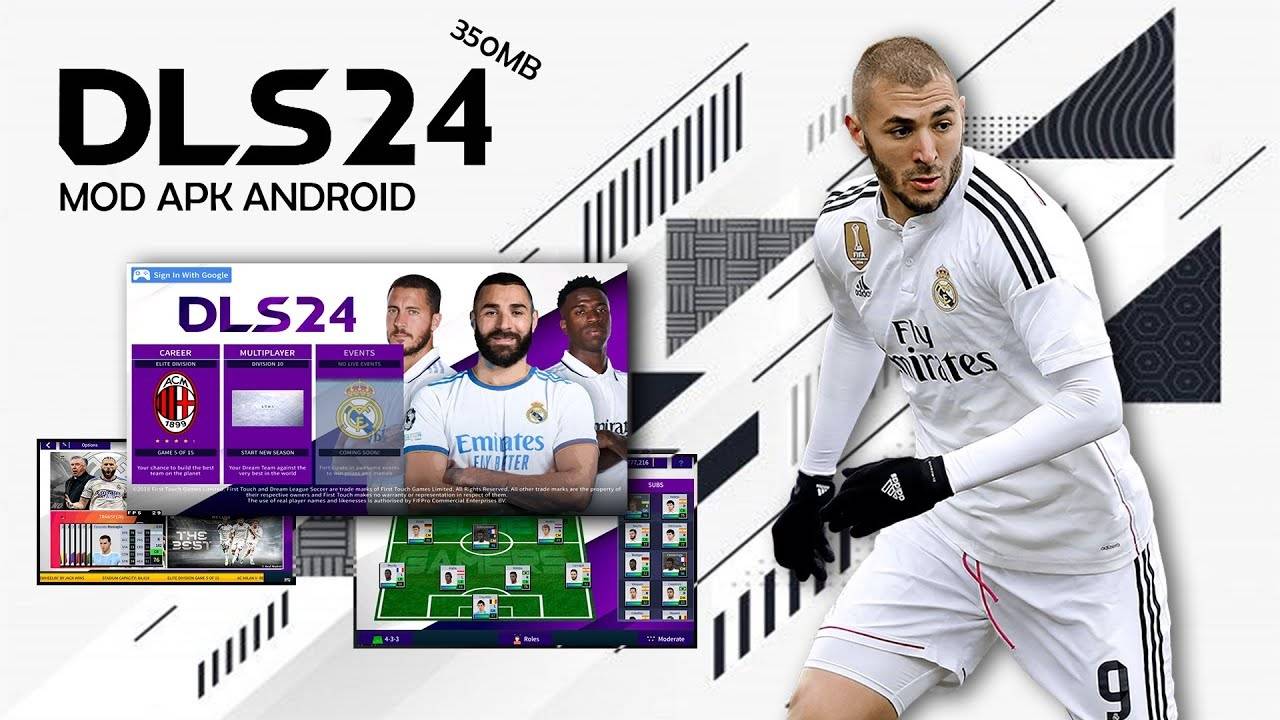 DLS 24 APK Profile.dat Real Madrid Kits 2024 Download