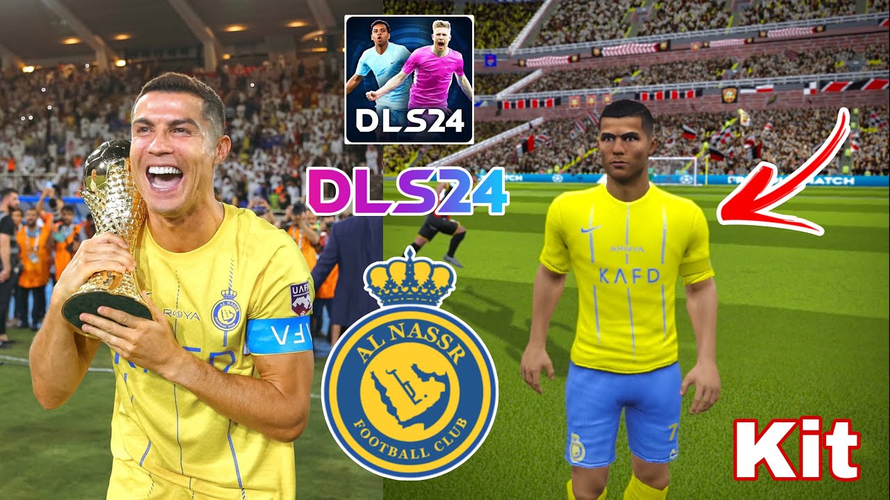 DLS 24 Al Nassr Kits 2024 Logo Dream League Soccer 2024