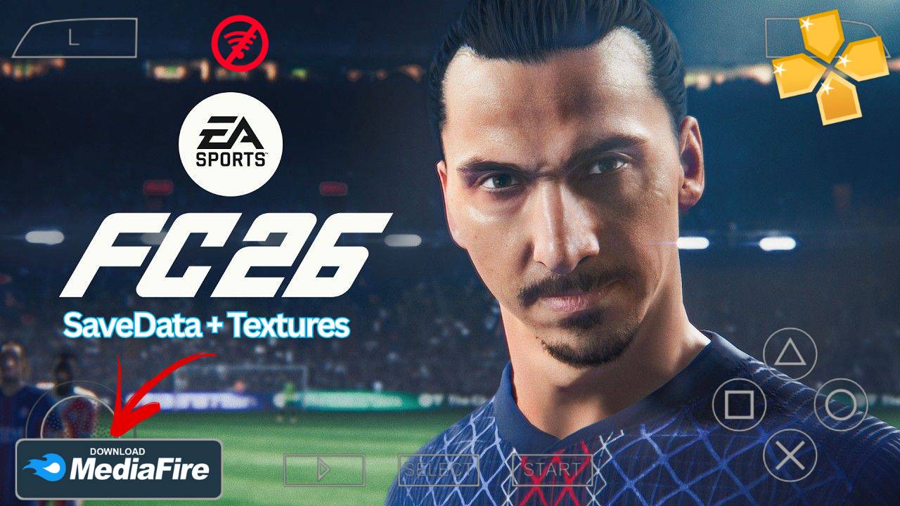 โฝ FC 26 PPSSPP Offline Download for Android & iOS | FIFA 2026 PSP PS5 Camera Update!